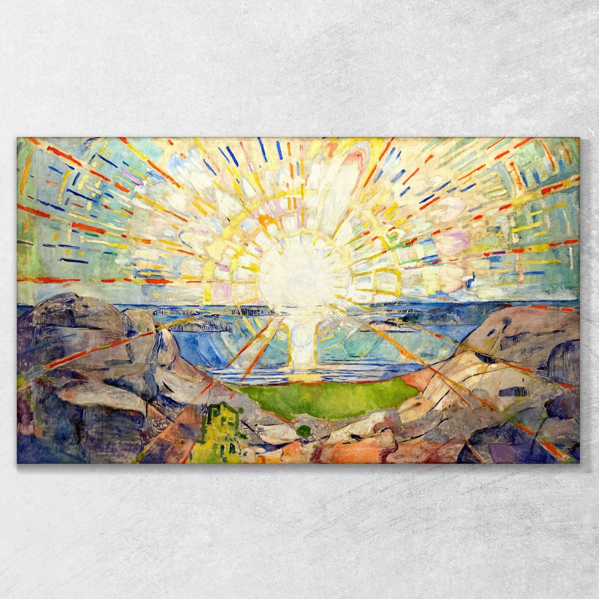 Il Sole 1911 Edvard Munch em352 quadro stampa su tela