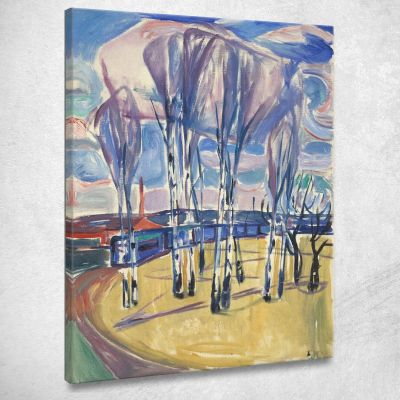 Il Circuito Del Tram A Skøyen Edvard Munch em353 quadro stampa su tela