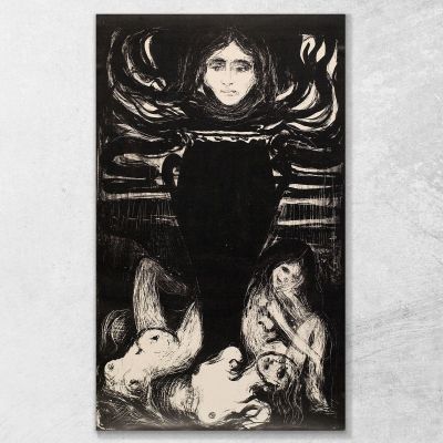 L'Urna Edvard Munch em354 quadro stampa su tela