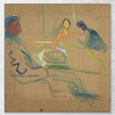 Le Nozze Del Boemo Edvard Munch, em359 quadro stampa su tela