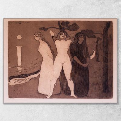 La Femme Edvard Munch, em360 tableau impression sur toile