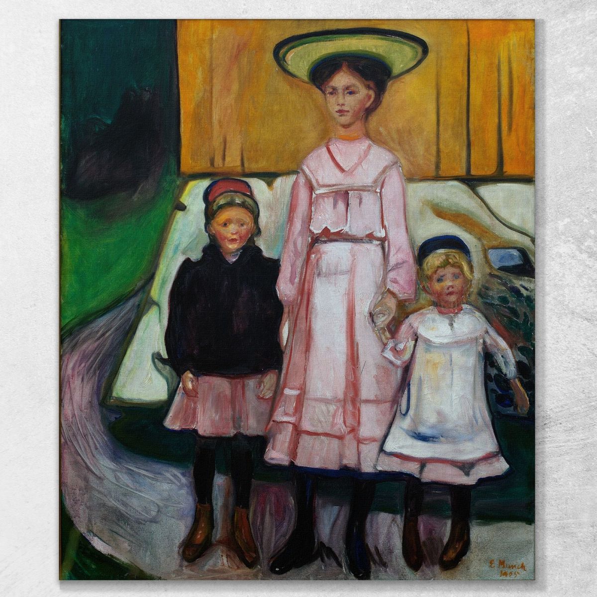 Tre Bambini Edvard Munch em363 quadro stampa su tela