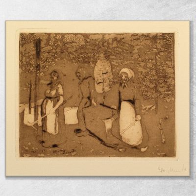 Tiergarten Il Tiergarten Di Berlino Edvard Munch, em366 quadro stampa su tela