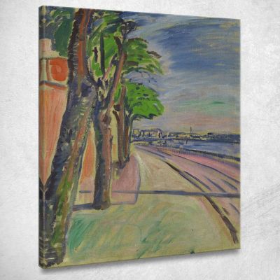 Alberi Dal Canale Edvard Munch em368 quadro stampa su tela