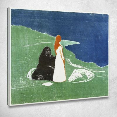 Due Donne Sulla Riva Edvard Munch em377 quadro stampa su tela