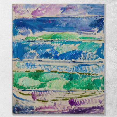 Onde Edvard Munch, em389 quadro stampa su tela