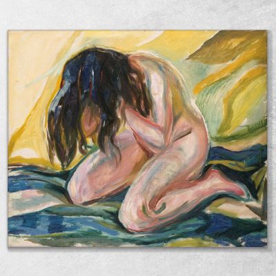 Nudo Piangente Edvard Munch em390 quadro stampa su tela