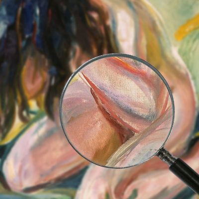 Nudo Piangente Edvard Munch em390 quadro stampa su tela