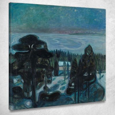 Notte Bianca Edvard Munch em392 quadro stampa su tela