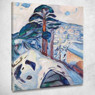 Inverno A Kragerø Edvard Munch em394 quadro stampa su tela