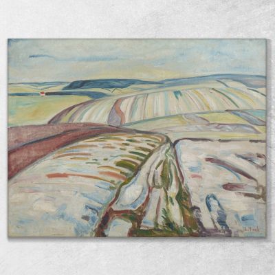 Inverno. Elgersburg Edvard Munch em397 quadro stampa su tela