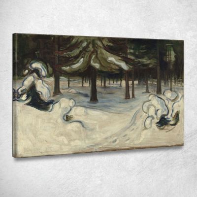 Inverno Edvard Munch em398 quadro stampa su tela