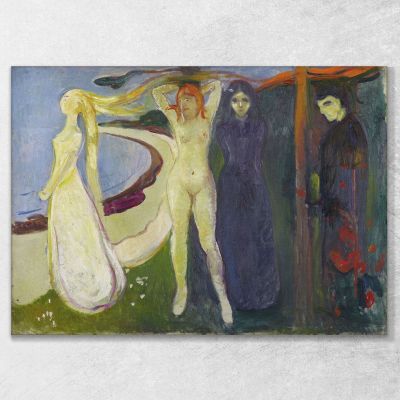 Donna. Sfinge Edvard Munch em405 quadro stampa su tela