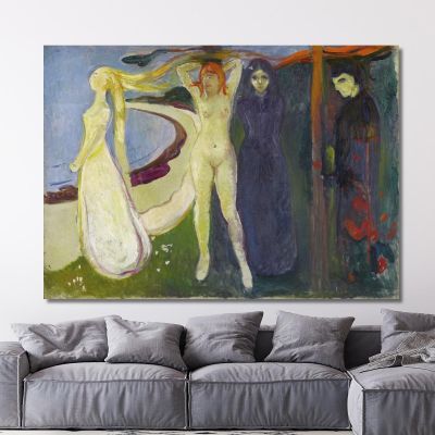 Donna. Sfinge Edvard Munch em405 quadro stampa su tela