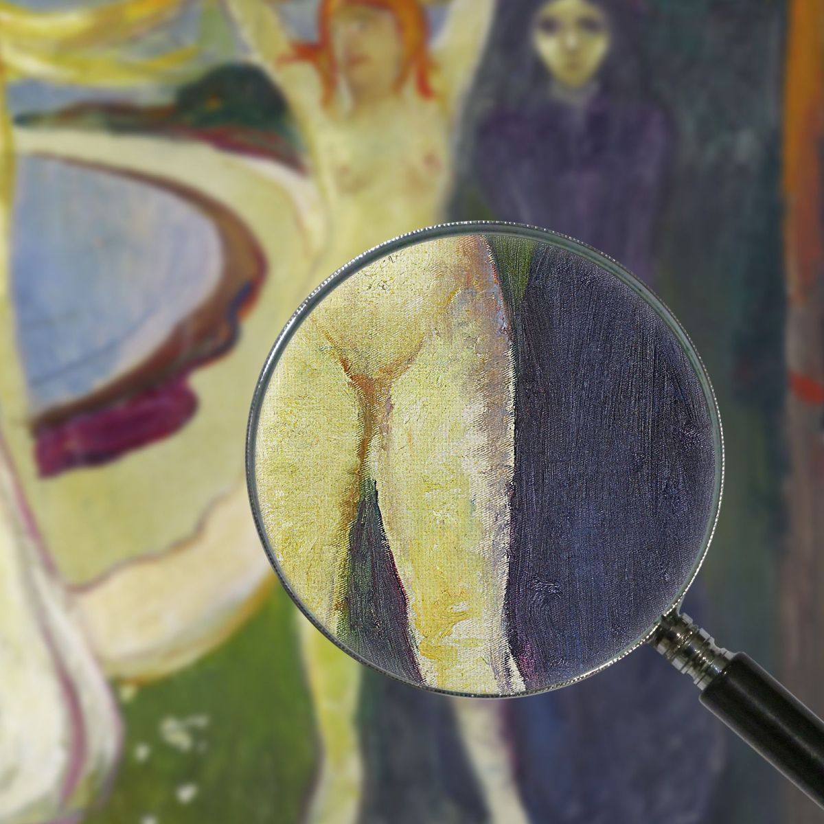 Donna. Sfinge Edvard Munch em405 quadro stampa su tela