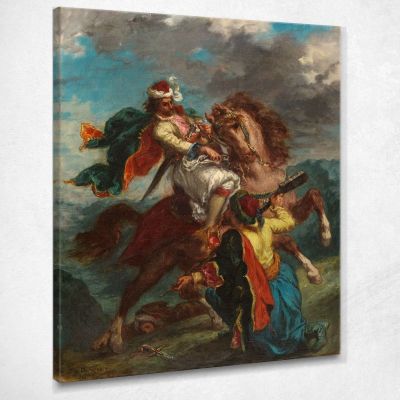 Un Turco Si Arrende A Un Cavaliere Greco Eugène Delacroix edx6 quadro stampa su tela