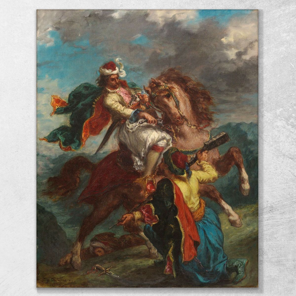 Un Turco Si Arrende A Un Cavaliere Greco Eugène Delacroix edx6 quadro stampa su tela