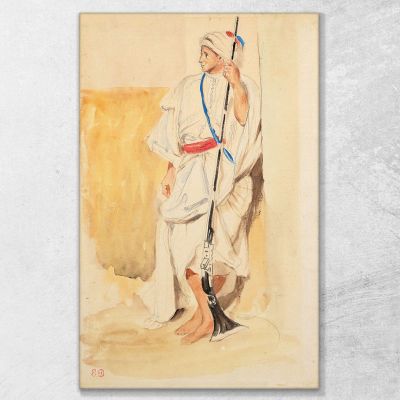 Arab Standing Eugène Delacroix, edx11 canvas print
