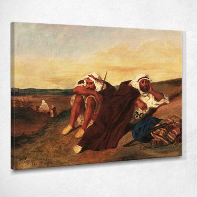 Arabi Di Orano Eugène Delacroix edx13 quadro stampa su tela