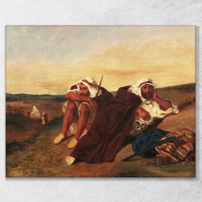 Arabes D'Oran Eugène Delacroix, edx13 tableau impression sur toile