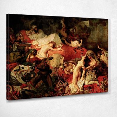 Morte Di Sardanapalo Eugène Delacroix edx27 quadro stampa su tela