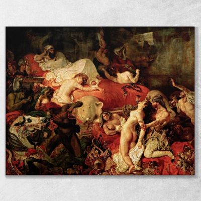 Morte Di Sardanapalo Eugène Delacroix edx27 quadro stampa su tela