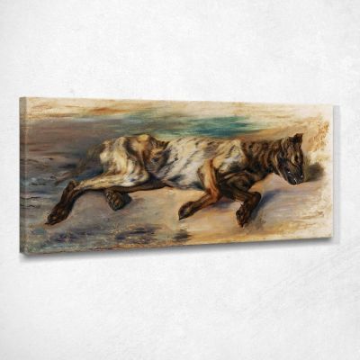 Studia Dopo Un Cane Morto Eugène Delacroix edx35 quadro stampa su tela