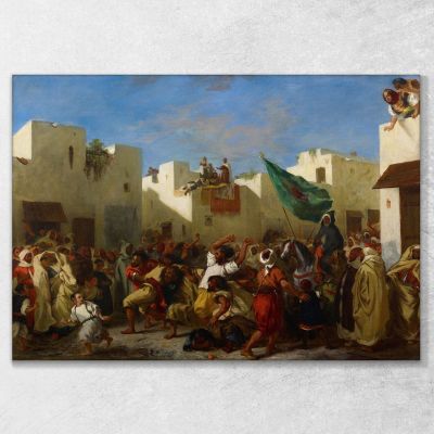 Fanatici Di Tangeri Eugène Delacroix edx37 quadro stampa su tela