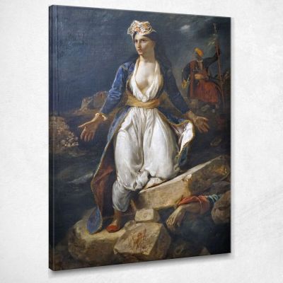 La Grecia Sulle Rovine Di Missolonghi Eugène Delacroix edx44 quadro stampa su tela La Grecia Sulle Rovine Di Missolonghi Eugène Delacroix edx44 quadro stampa su tela