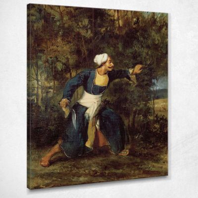 Indiano Armato Con Pugnale Gurkha Eugène Delacroix edx58 quadro stampa su tela