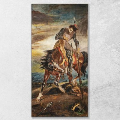 King Roderick Eugène Delacroix, edx63 canvas print