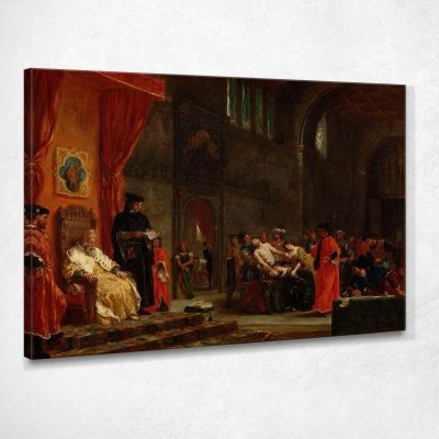 I Due Foscari Eugène Delacroix edx69 quadro stampa su tela