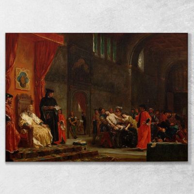 I Due Foscari Eugène Delacroix edx69 quadro stampa su tela