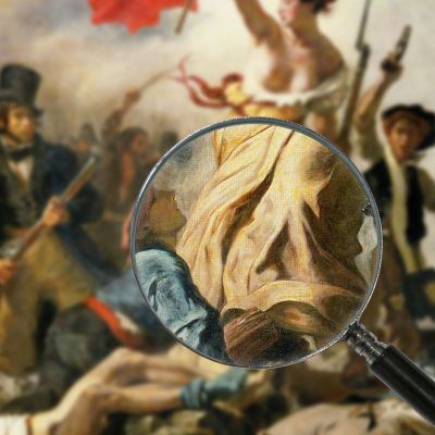 La Libertà Che Guida Il Popolo Eugène Delacroix edx70 quadro stampa su tela