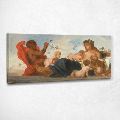 Studio Per L'Agricoltura Eugène Delacroix edx116 quadro stampa su tela