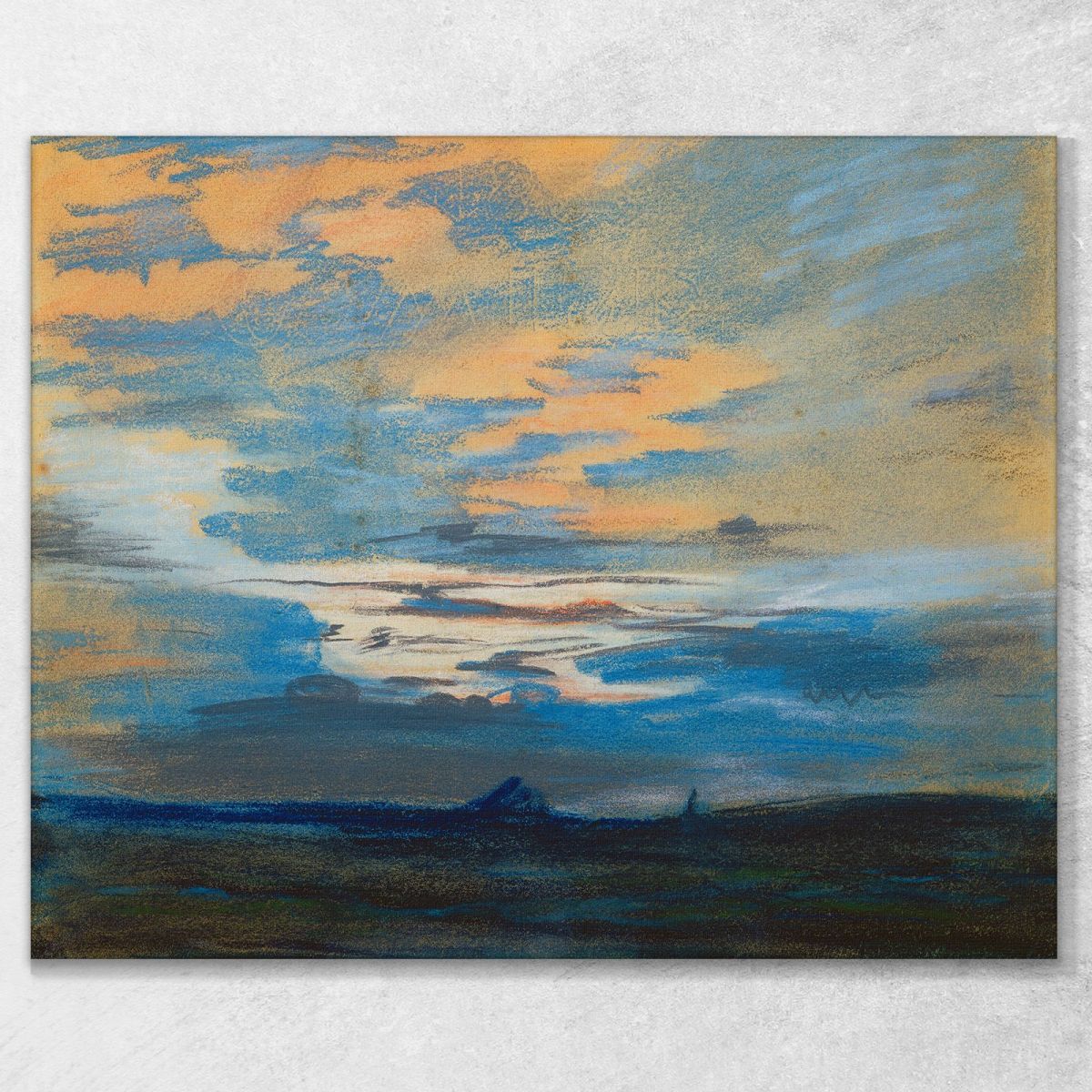 Tramonto 2 Eugène Delacroix edx120 quadro stampa su tela