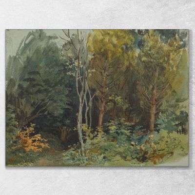 Der Waldrand Bei Nohant Eugène Delacroix, edx129 drucken auf leinwand