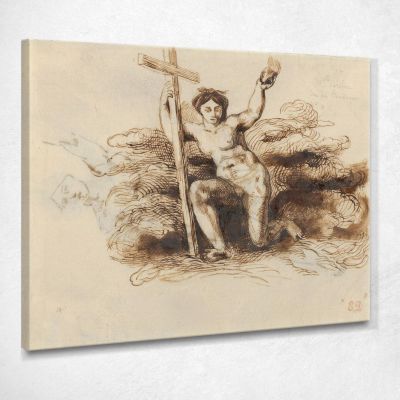 La Figura Della Religione Eugène Delacroix edx133 quadro stampa su tela