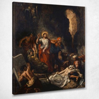 La Resurrezione Di Lazzaro Eugène Delacroix edx138 quadro stampa su tela