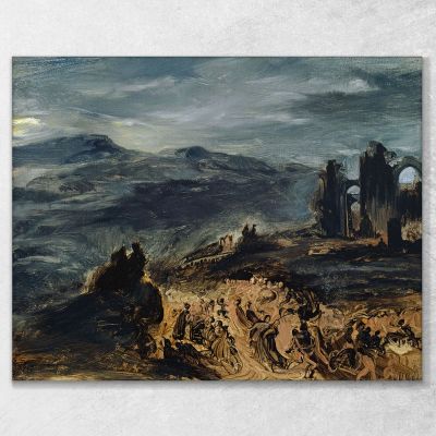 Le Sabbat Des Sorcières Eugène Delacroix, edx147 tableau impression sur toile