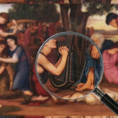 Presso Le Acque Di Babilonia Evelyn De Morgan emg6 quadro stampa su tela