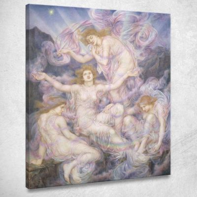 Figlie Della Nebbia Evelyn De Morgan emg10 quadro stampa su tela