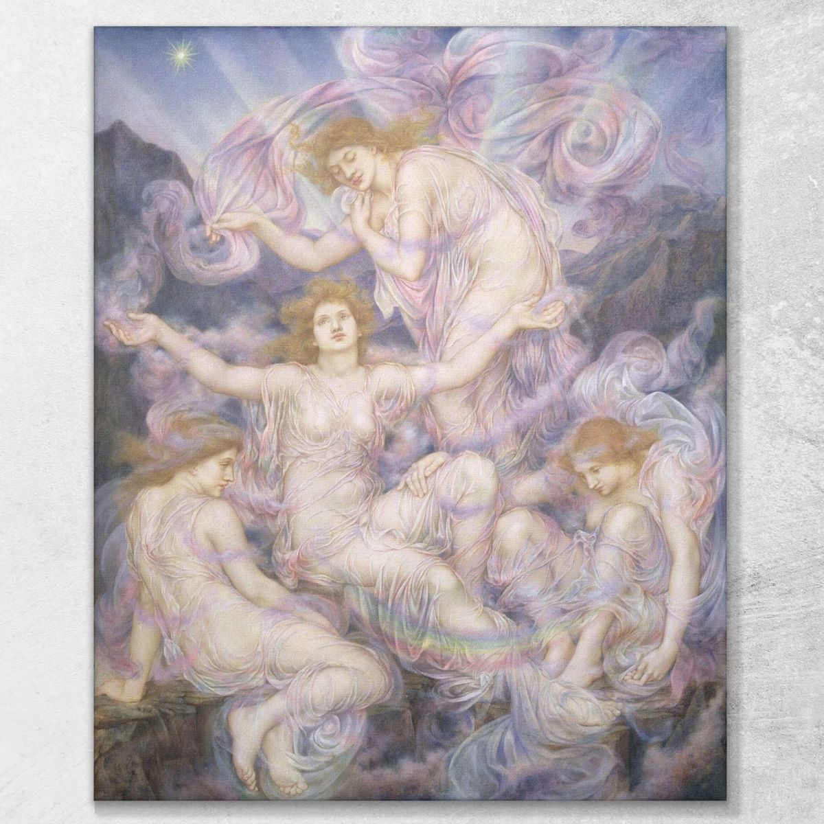 Figlie Della Nebbia Evelyn De Morgan emg10 quadro stampa su tela