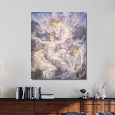 Figlie Della Nebbia Evelyn De Morgan emg10 quadro stampa su tela