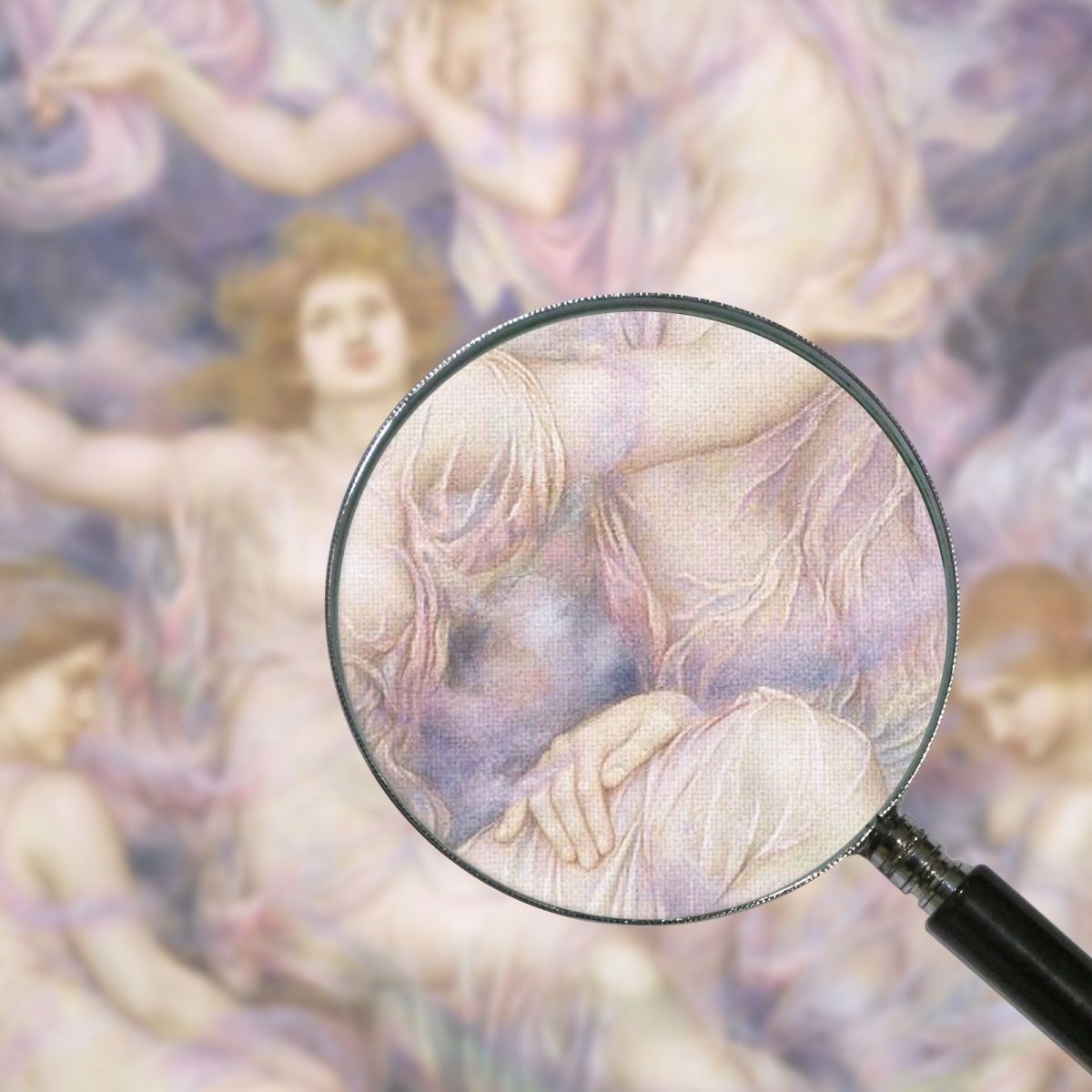 Figlie Della Nebbia Evelyn De Morgan emg10 quadro stampa su tela