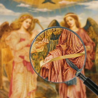 Gloria Nell'Alto Dei Cieli Evelyn De Morgan emg17 quadro stampa su tela