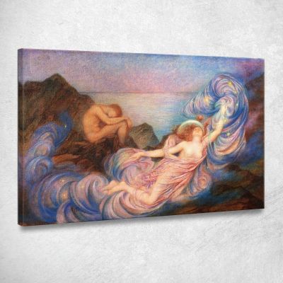Crepuscolo Evelyn De Morgan emg31 quadro stampa su tela