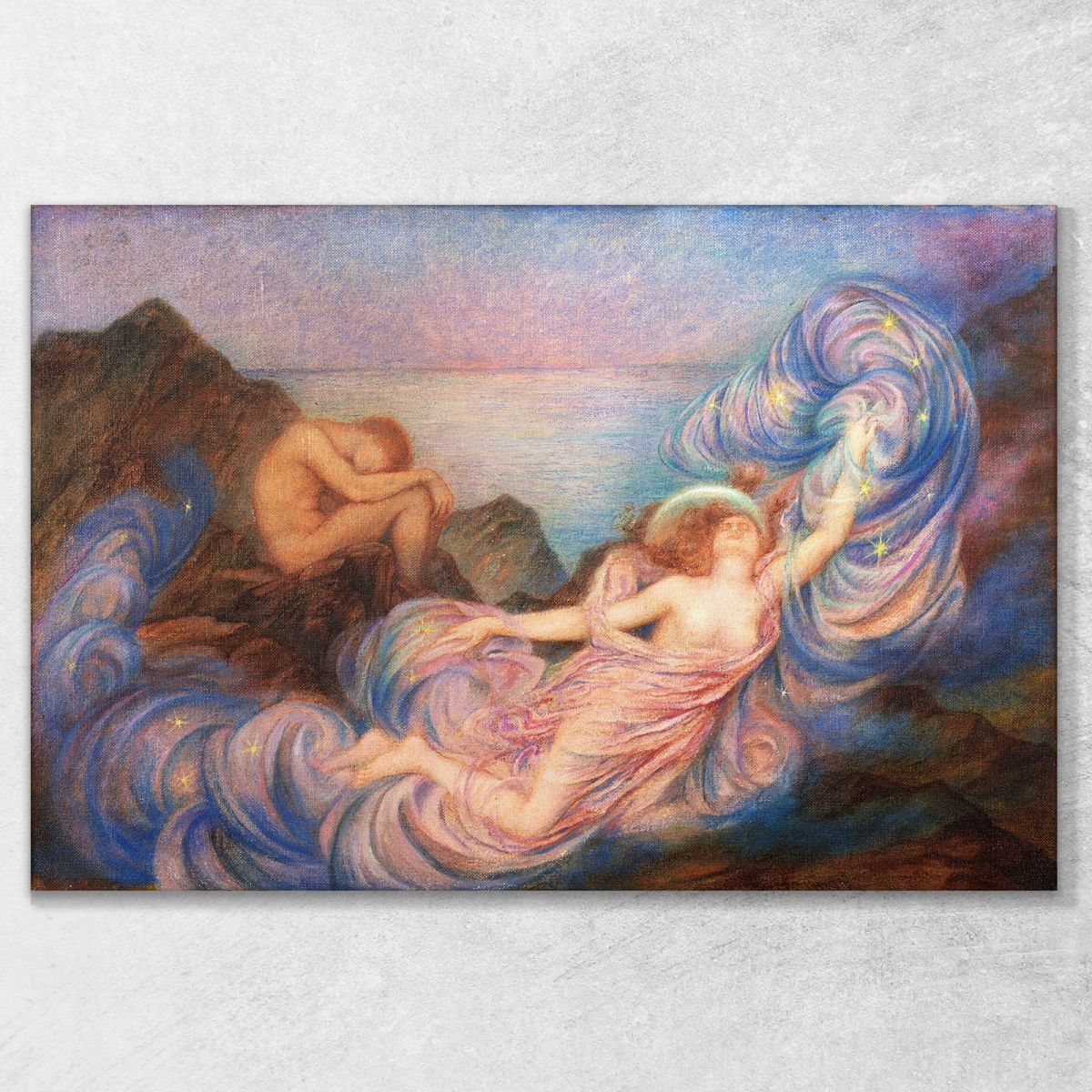 Crepuscolo Evelyn De Morgan emg31 quadro stampa su tela