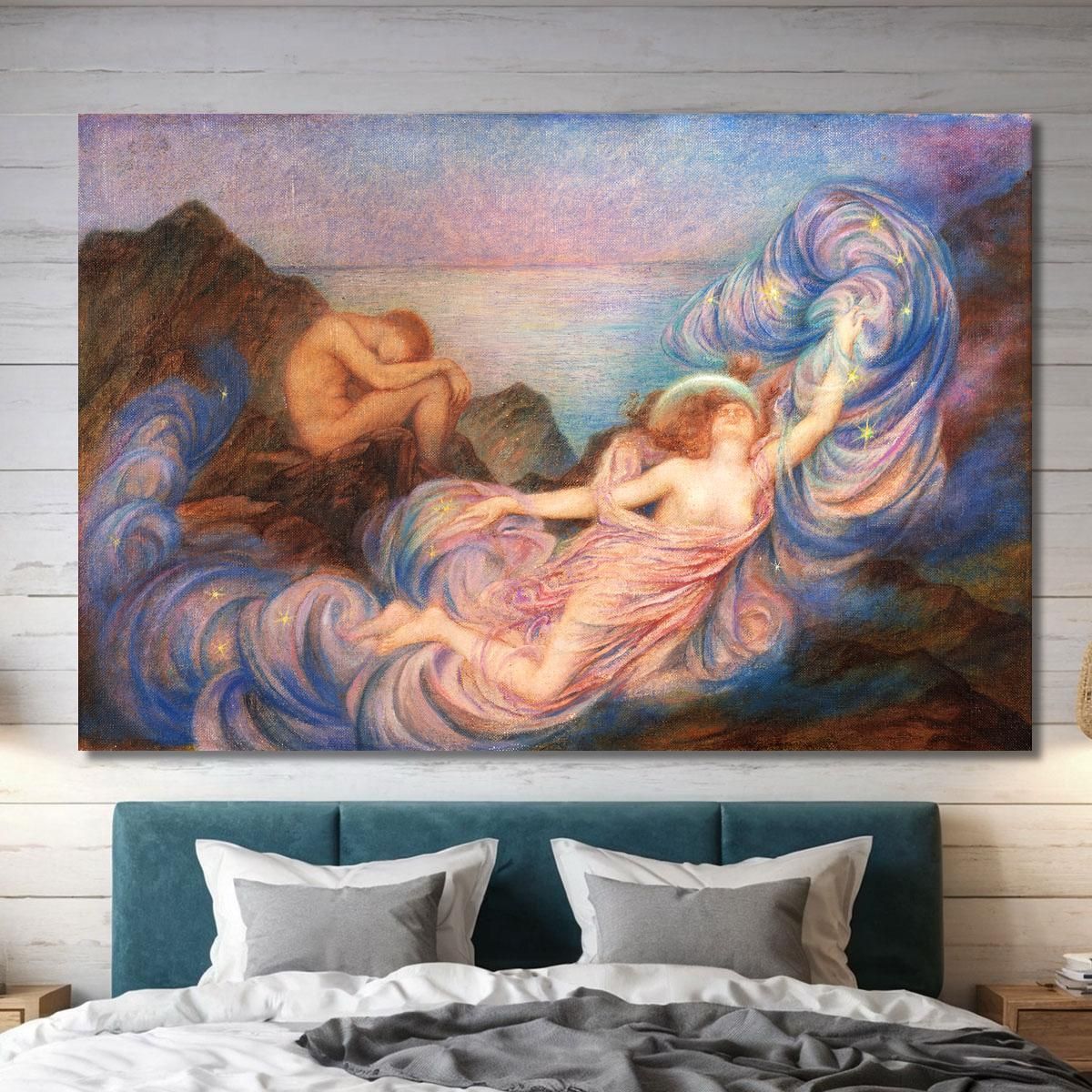 Crepuscolo Evelyn De Morgan emg31 quadro stampa su tela