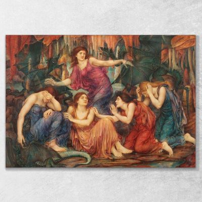 I Prigionieri Evelyn De Morgan emg35 quadro stampa su tela